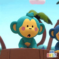 Monkey What GIF by Mini Smiley