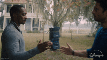 Sebastian Stan Hug GIF by Disney+