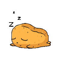 Tired Night Night Sticker by Sad Nuggie
