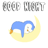 Sleepy Good Night Sticker by Pudgy Penguins