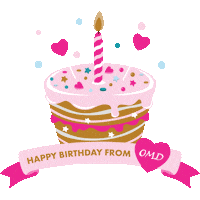 Birthday Cake Ohmydog Sticker by ohmydogboutique