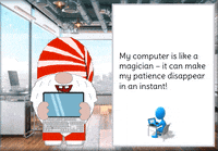 Gnome Computer Geek GIF