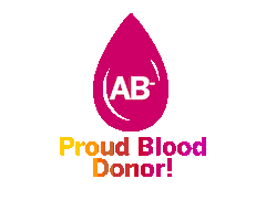 Ab Blood Donation Sticker by Versiti Blood Centers