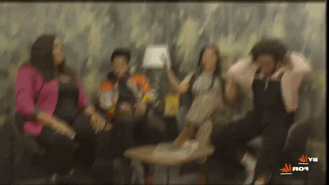 BUFUcomedy excited comedy fire lit GIF