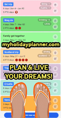 myholidayplanner travel holiday vacation pto GIF