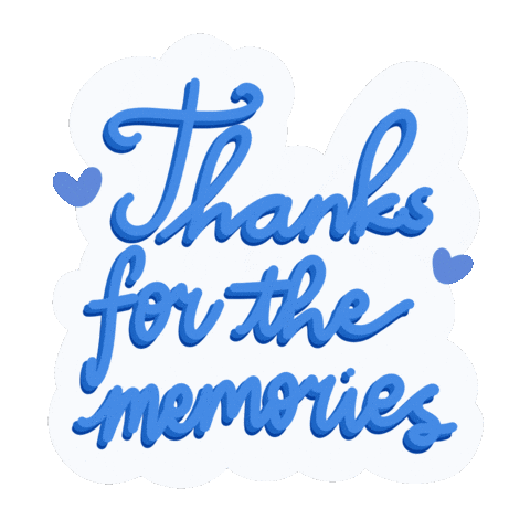 Thanks For The Memories Thank You Sticker by Demic