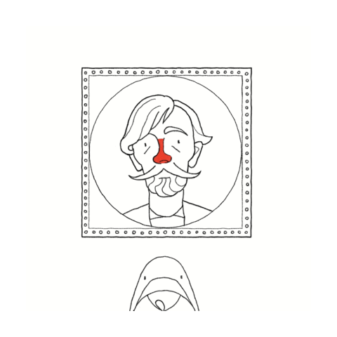 Portrait Observe Sticker by Grafika_ASP_Krakow