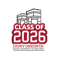 Red Dragons Grad Sticker by SUNY Oneonta
