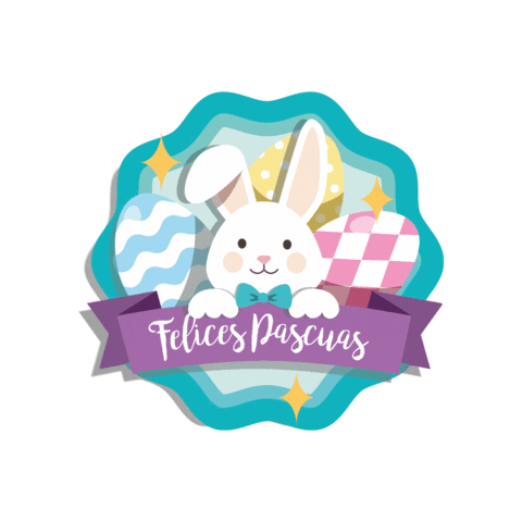 Easter Bunnies Bunny Sticker by Fresa Creativa