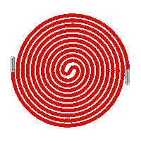 Circle Spiral Sticker by Loudoe