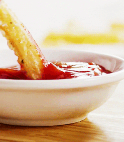 food porn ketchup GIF