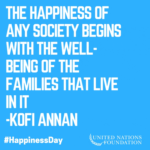 international day of happiness GIF by United Nations Foundation