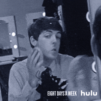 getting ready the beatles GIF by HULU