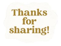 Thanks For Sharing Sticker by Kelley Bren Burke