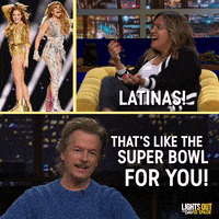 Super Bowl Latina GIF by Lights Out with David Spade