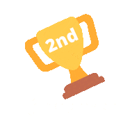 Runner Up Trophy Sticker by Bend the Air