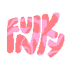 Pink Funk Sticker by Emily Lynn Perelman