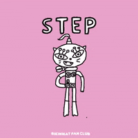 BikiniKat happy cat fun pink GIF