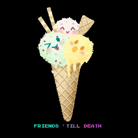 Lazy_Daisy giphygifmaker happy summer friends GIF