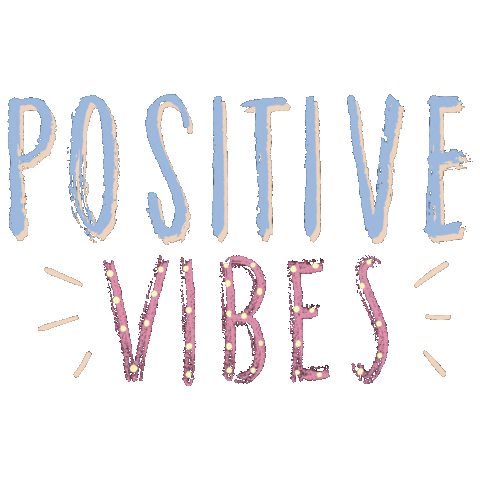 Positive Vibes Sticker by English with Kitti