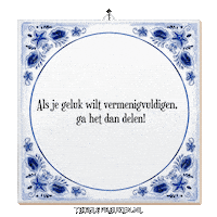 Support Geluk Sticker by Tegelspreuken.nl