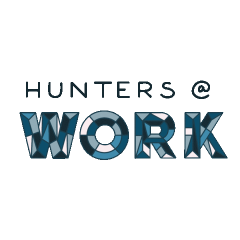 HUNTER_Agency giphyupload hi work marketing Sticker