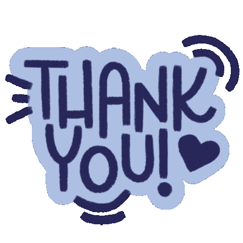 Heart Thank You Sticker