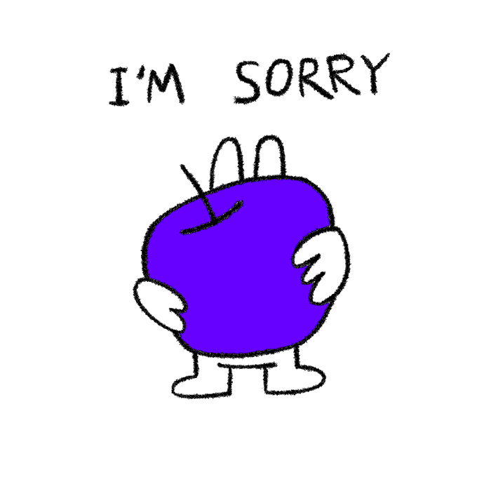 Sorry Apologies Sticker