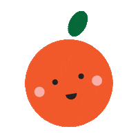 Vitamin C Orange Sticker by RACHELJPOWELL.COM