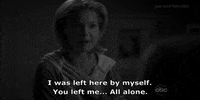 lonely black and white GIF