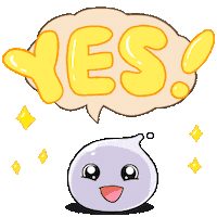 Jump Yes Sticker