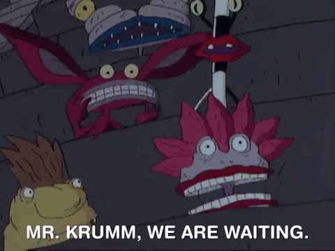 nickrewind giphydvr nicksplat aaahh real monsters giphyarm014 GIF