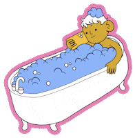 Relax Bubbles Sticker by Pleins Écrans