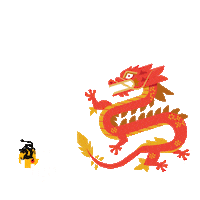 Happy New Year Dragon Sticker by Ty Ling