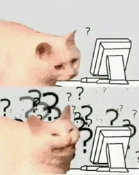 Question Mark Cat GIF
