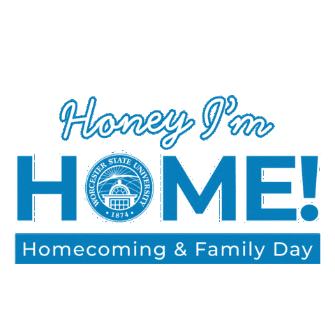 Family Day Honey Sticker by Worcester State University