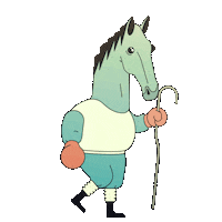 _tom_sharp animation horse walk tom Sticker