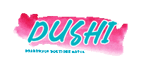 Palm Beach Pink Sticker by Boardwalk Boutique Hotel Aruba