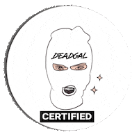 DEADGAL dead inside nail tech luxury nails beautiful nails Sticker