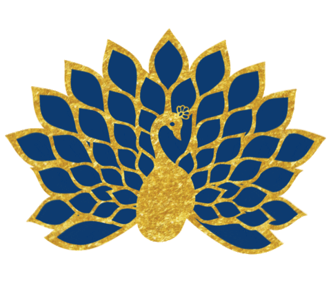 aladdin peacock Sticker by M.A.C