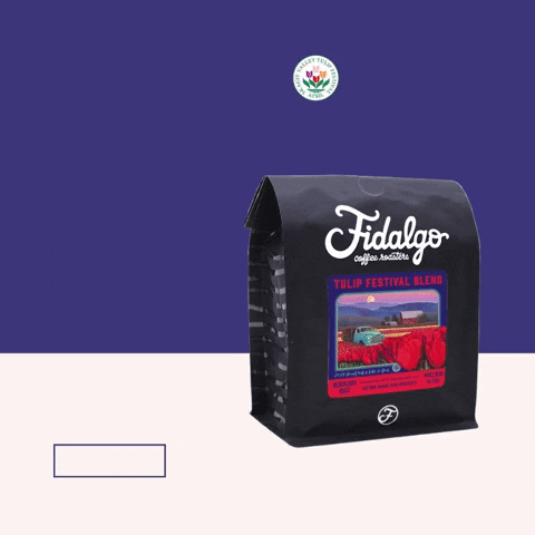 Whole Bean Latte GIF by Fidalgo Coffee