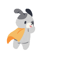 Super Hero Dog Sticker by Cubcoats