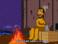 homer simpson fire GIF