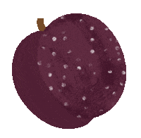 Plum Cooking Sticker by Beci Orpin