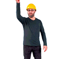 Construction Worker Sticker by Stavario