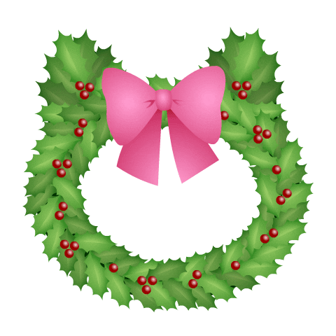 Cat Christmas Sticker