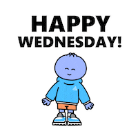 Happy Wednesday Morning Sticker by Kudaberi