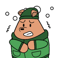 Winter Bear Sticker