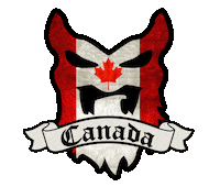 Canada Beard Sticker by BEARDED VILLAINS