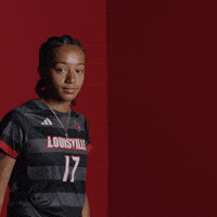 Womens Soccer Shrug GIF by Louisville Cardinals